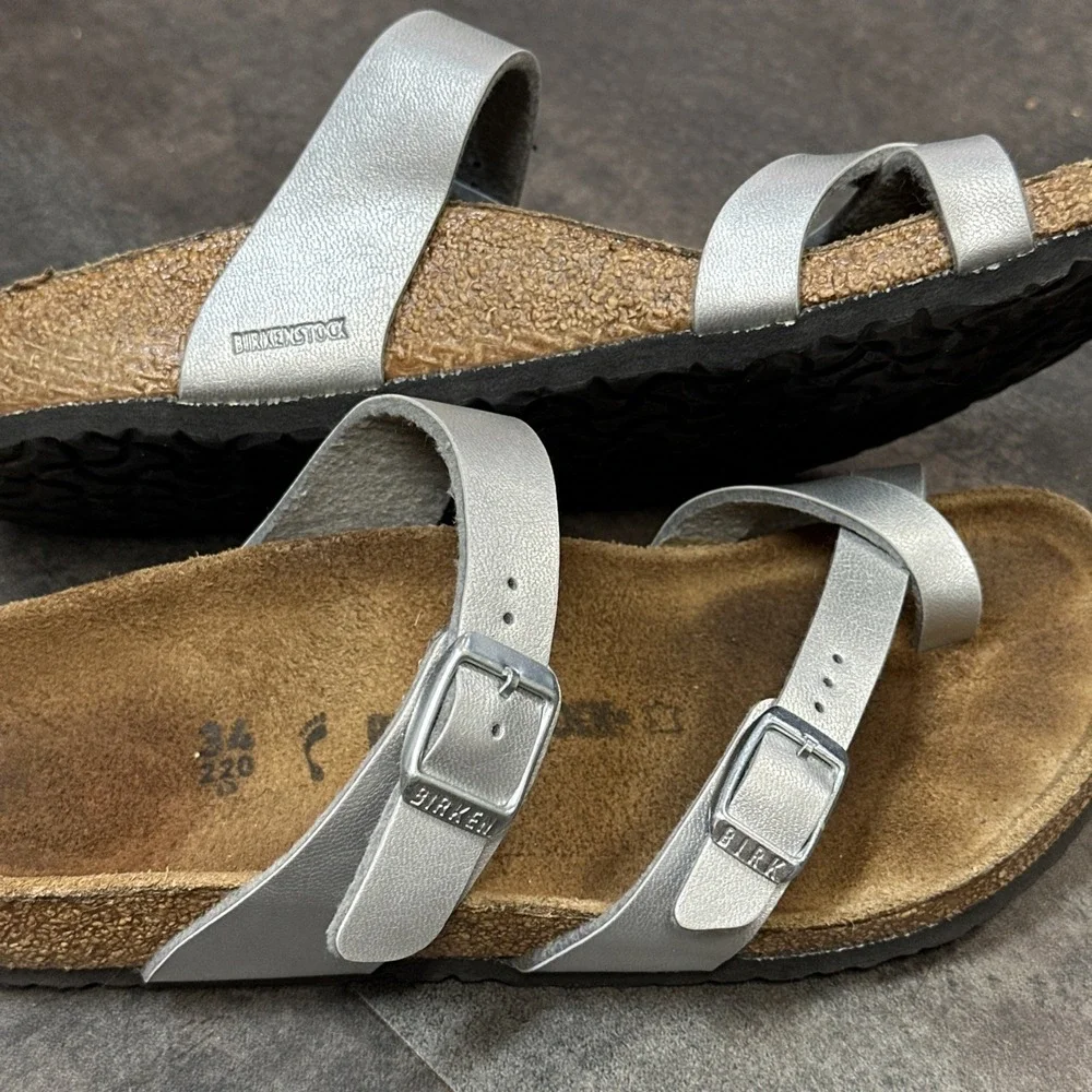 Birkenstock Mayari Sandals EU 34 Women's 3 Youth Girls Slip On Preppy Classic